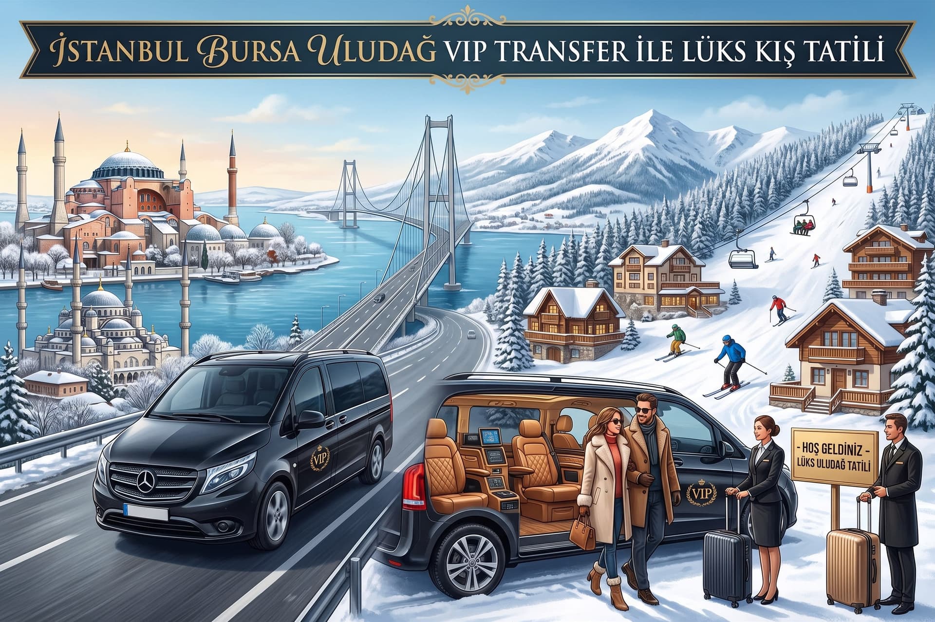 İstanbul Bursa Uludağ VIP Transfer ile Lüks Kış Tatili
