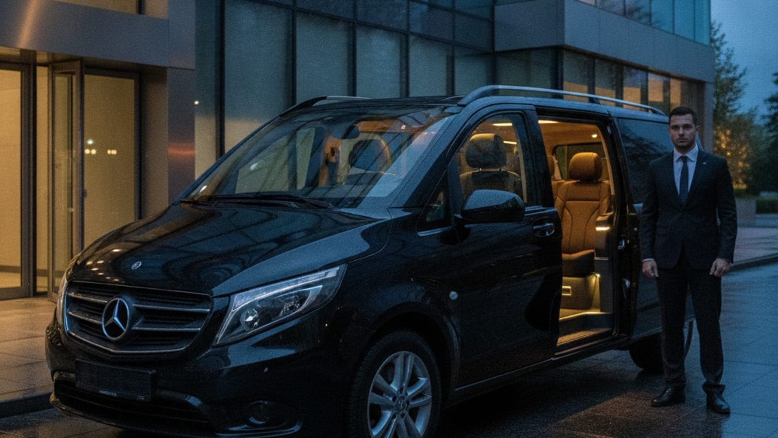 Mercedes Vito रental या लग्जरी टैक्सी? बेहतरीन ड्राइवर सहित परिवहन सेवा